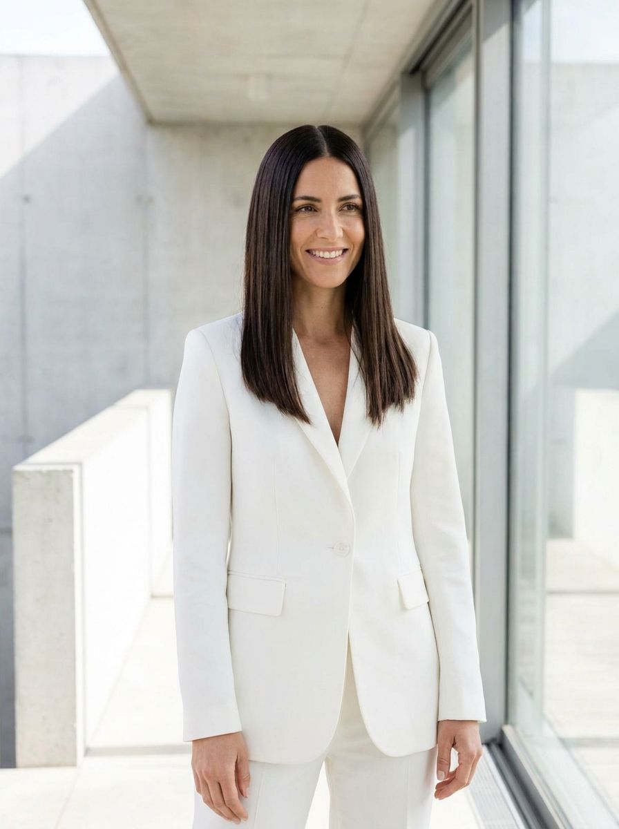 Sleek offene Haare - Standesamt Frisuren